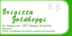 brigitta zoldhegyi business card